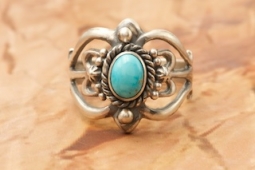 Kingman Turquoise Native American Ring